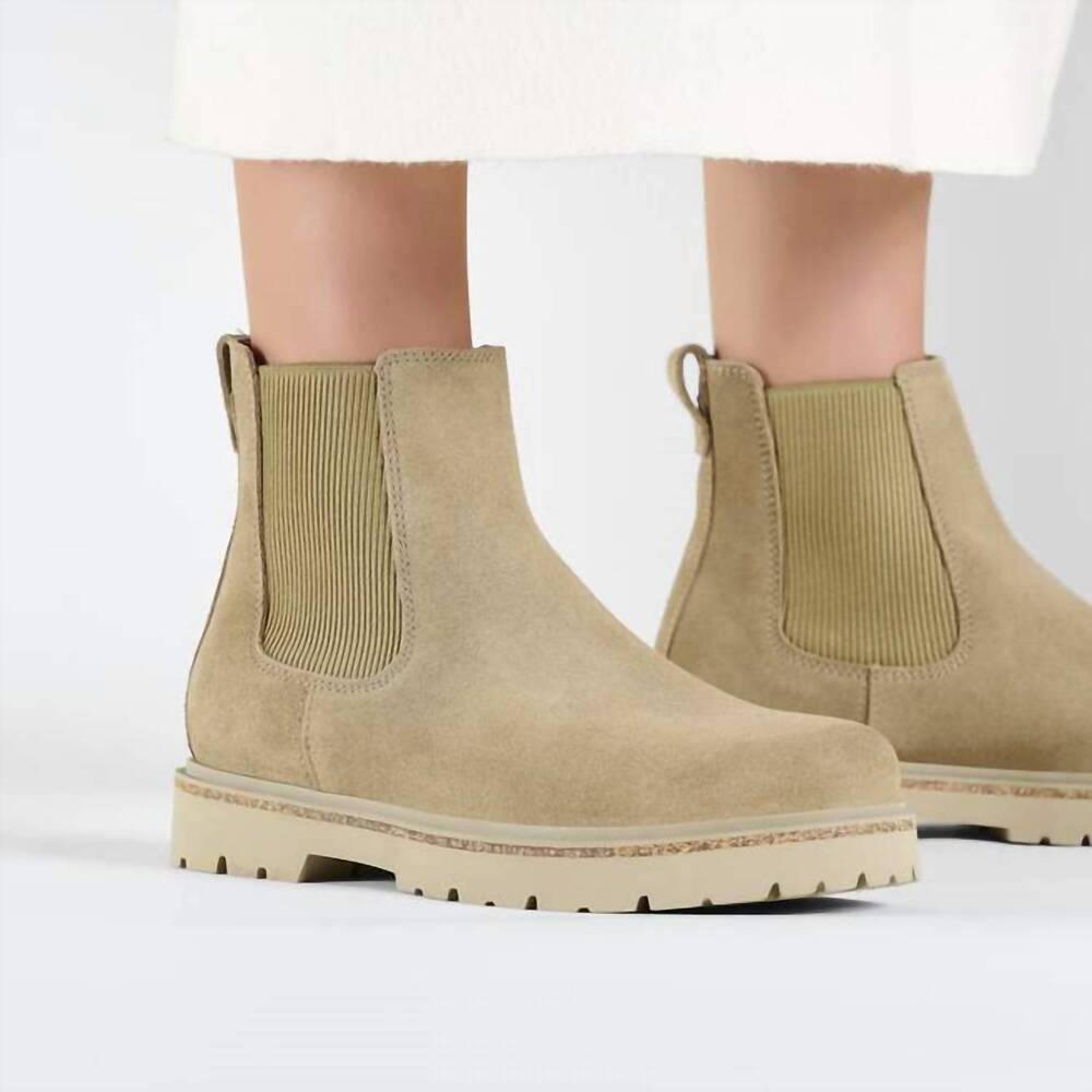 NEW BIRKENSTOCK women's highwood slip on boot - regular in taupe - Picture 6 of 6